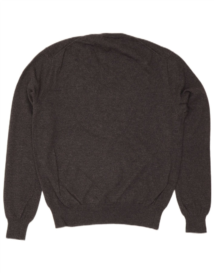 Polo Ralph Lauren Jersey con cuello en V para hombre de lana gris medio