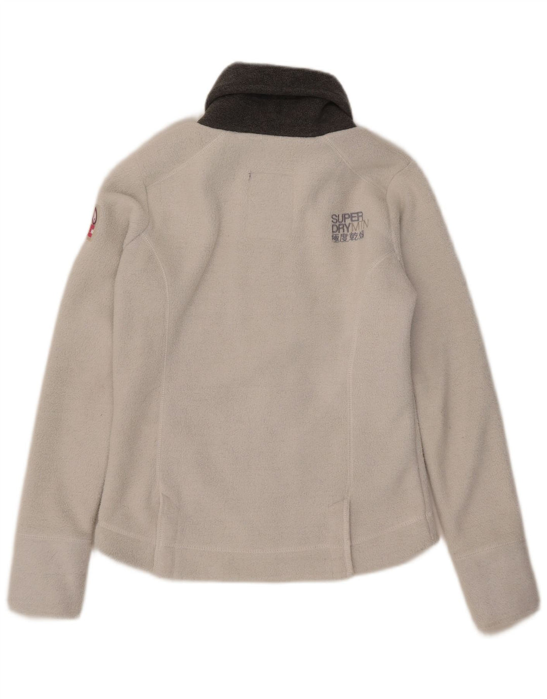 Superdry Chaqueta polar para mujer UK 44 Grande Poliéster blanco