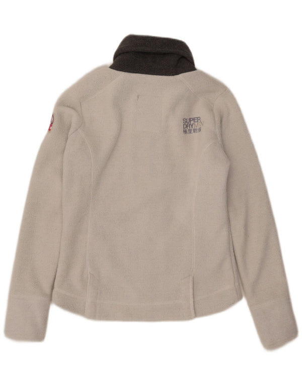 Superdry Chaqueta polar para mujer UK 44 Grande Poliéster blanco