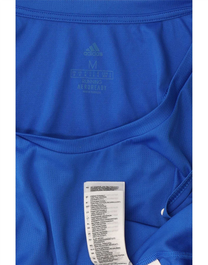 Adidas Hombre Aeroready Graphic Vest Top Poliéster Azul Medio