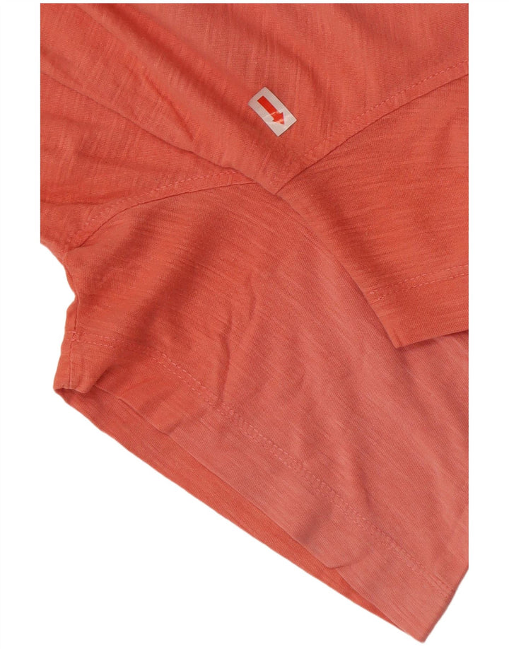 Timberland Camiseta Regular Fit para Hombre Top Algodón Naranja Mediano