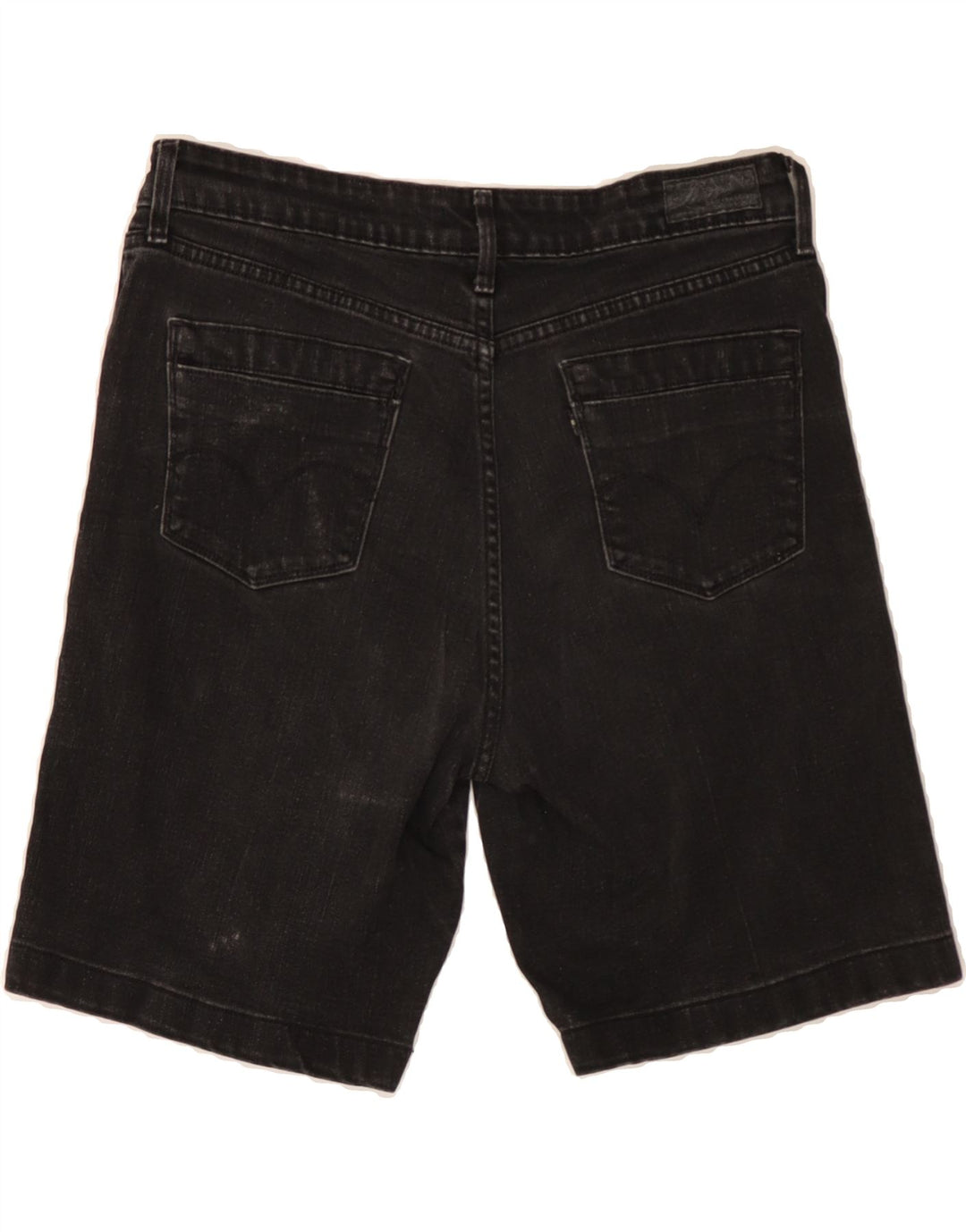 LEVI'S Womens Denim Shorts US 12 Large W32  Black Cotton Vintage Levi's and Second-Hand Levi's from Messina Hembry 