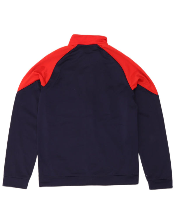 Puma - Chaqueta de chándal con gráfico para niño, 13-14 años, color azul marino