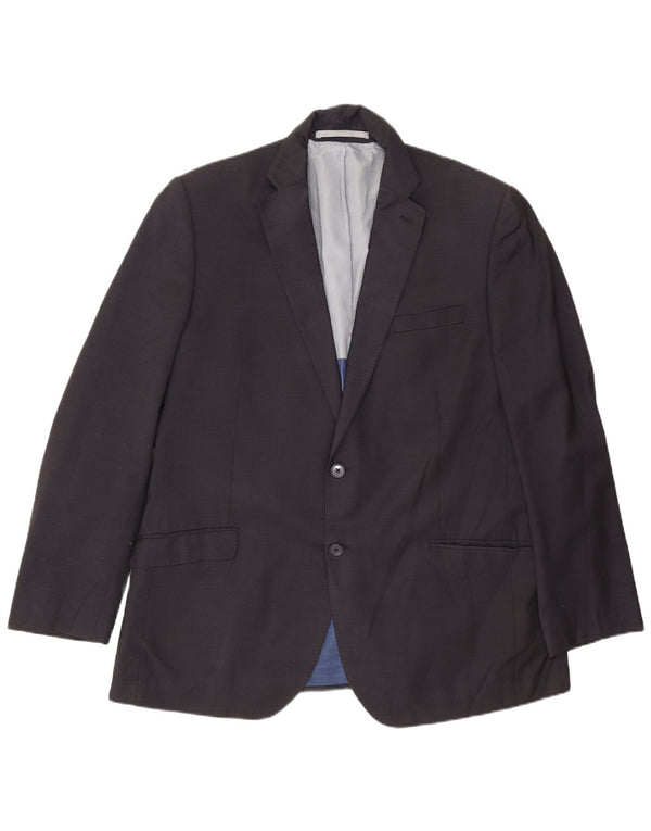 Marks & Spencer Chaqueta tipo blazer de corte regular con 2 botones para hombre EU 54 XL Azul marino