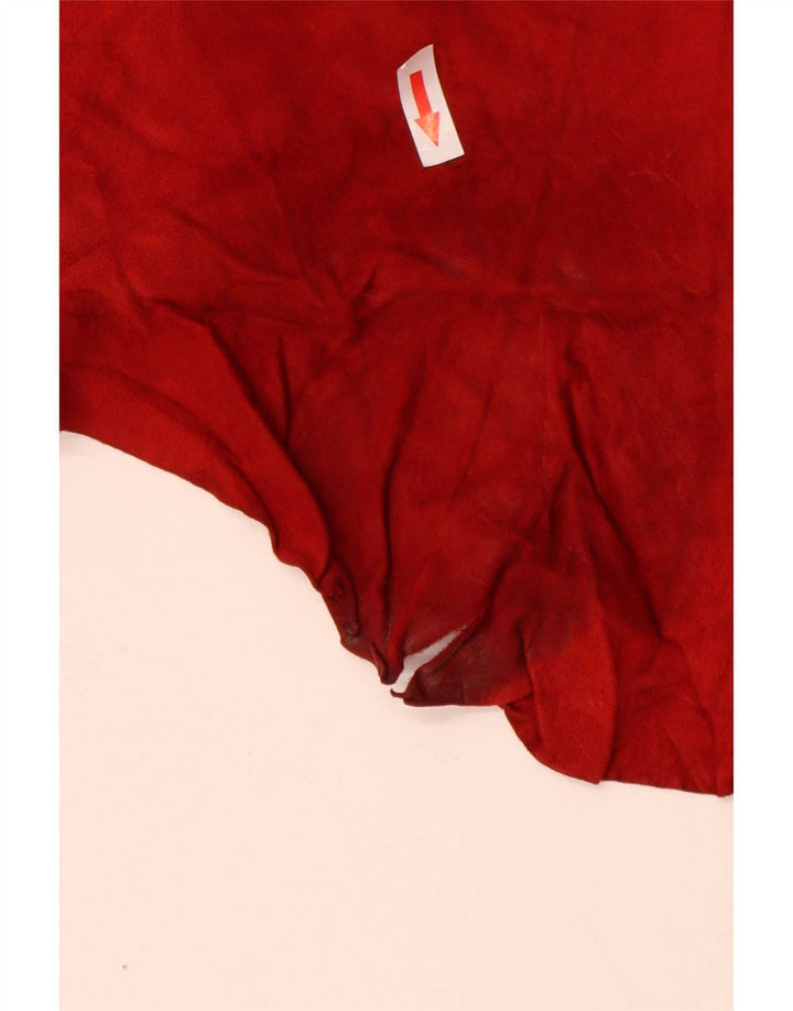 Camisa De Ante Mujer Conbipel IT 44 Medium Cuero Rojo