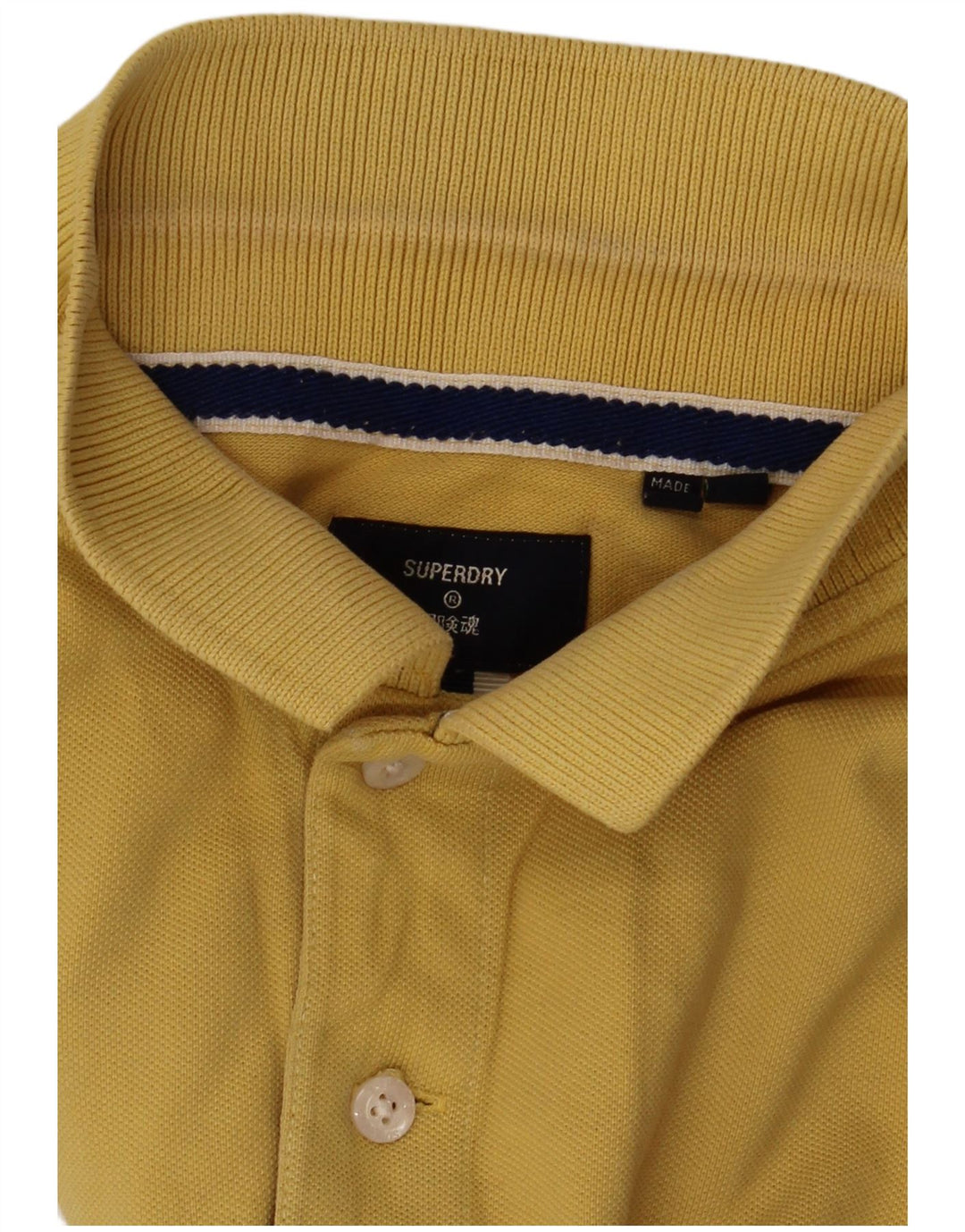 Superdry Polo De Algodón Amarillo Medio Para Hombre