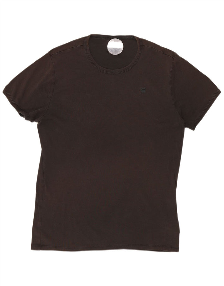 G-STAR Hombre Camiseta Top Grande Negro Algodón