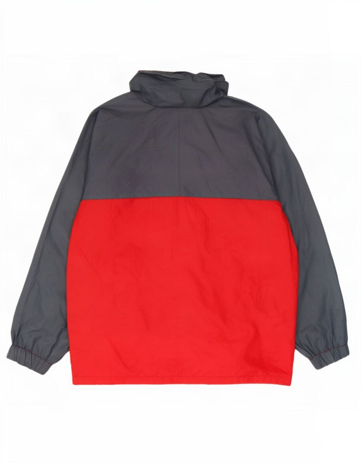 Brugi Hombre Chaqueta De Chándal Con Capucha De Poliamida Color Block Gris Medio