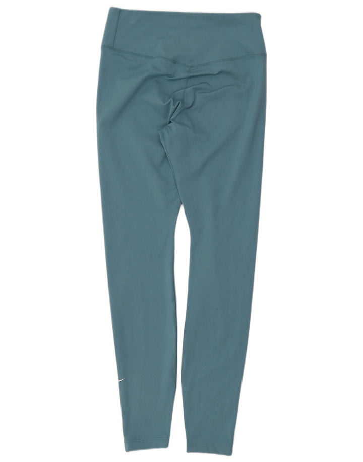 Nike Leggings Dri Fit para mujer UK 8 Pequeño Poliéster azul