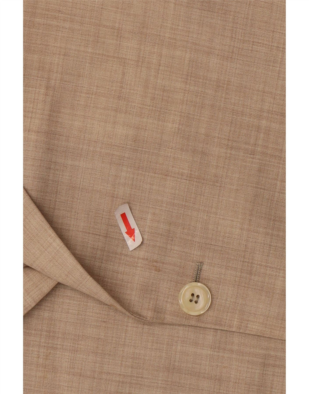 Ravazzolo Chaqueta tipo blazer de 2 botones para hombre IT 46 Small Beige Lana virgen