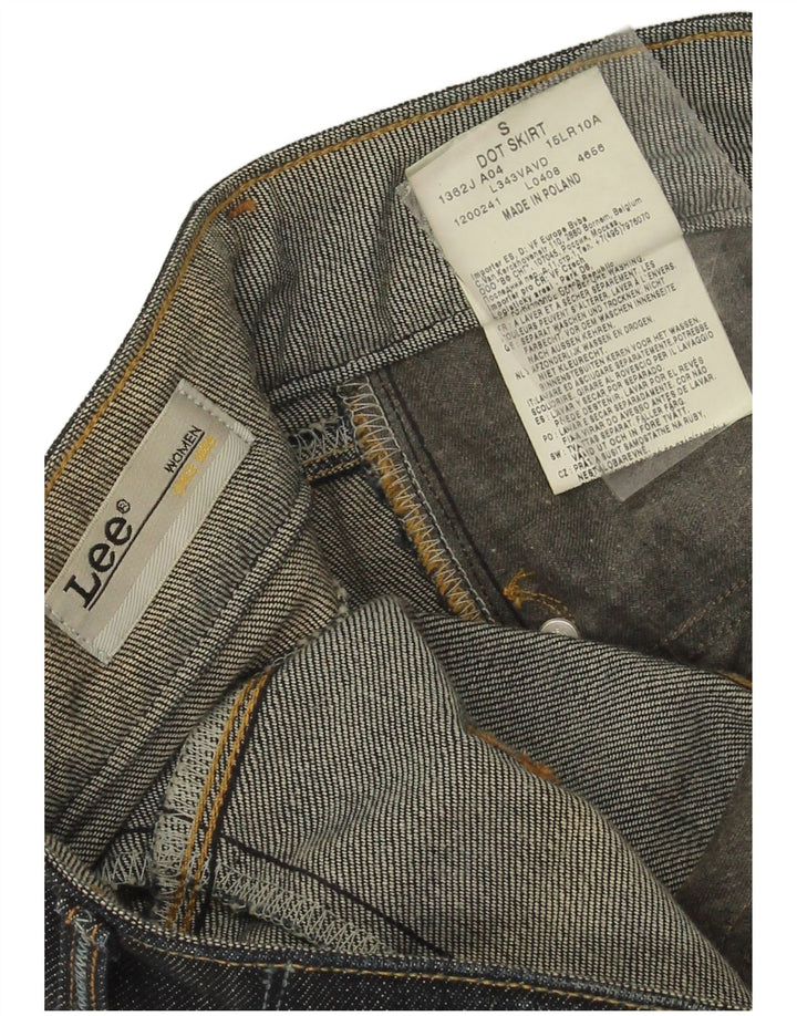 Minifalda vaquera Lee para mujer pequeña W30 algodón azul marino