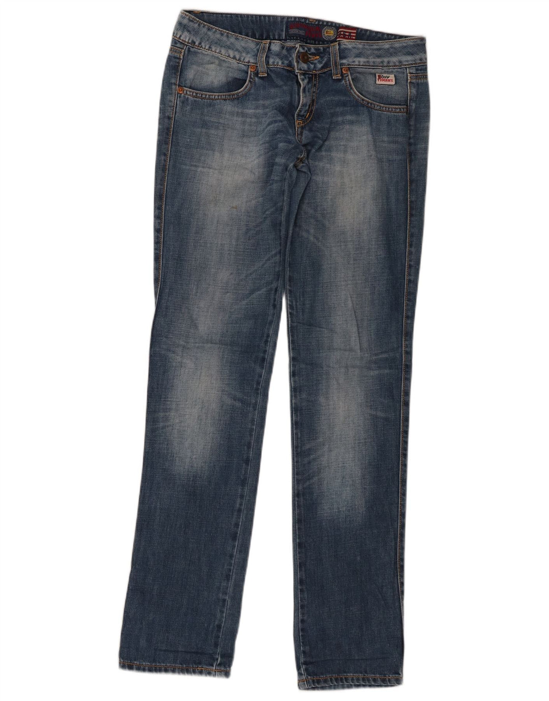 Vaqueros rectos para mujer Roy Rogers W28 L33 Algodón azul