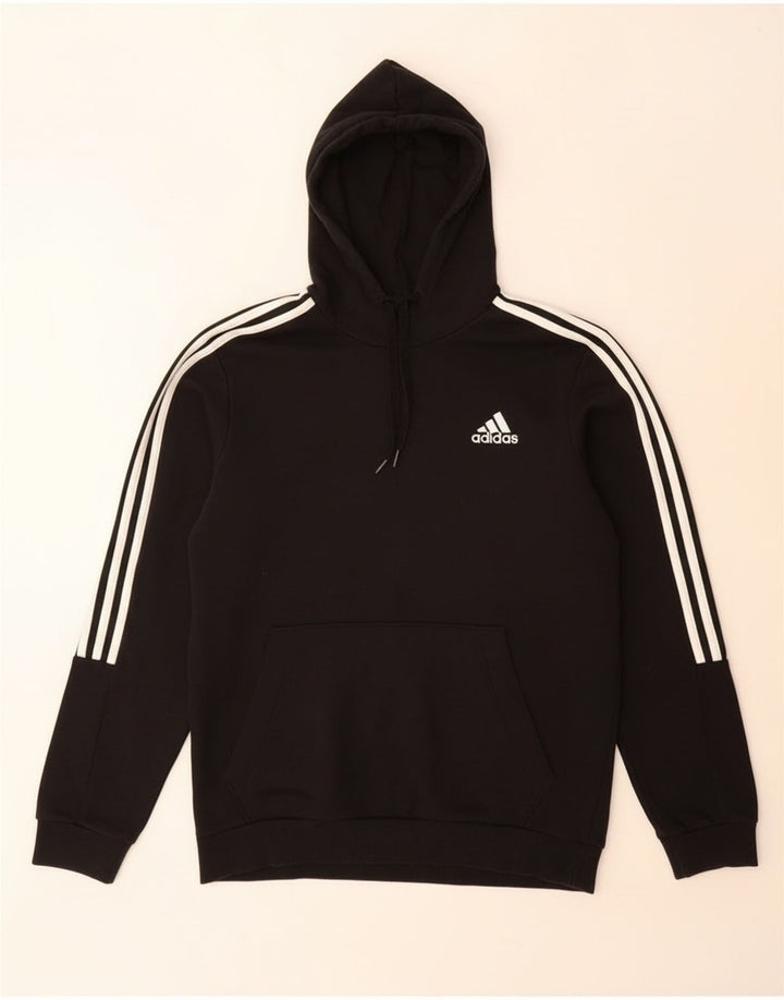 Adidas Hombre Sudadera Con Capucha Jumper Medium Negro Algodón