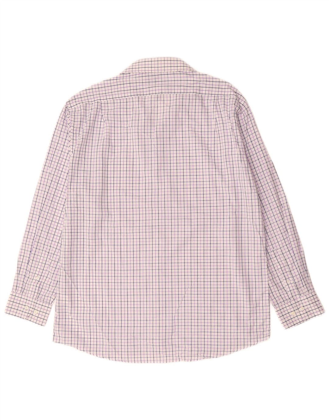 DOCKERS Camisa para hombre talla 16 1/2 algodón a cuadros morado grande