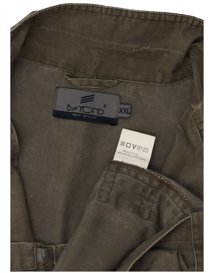 Beyond Chaleco utilitario para hombre UK 44 2XL Algodón caqui