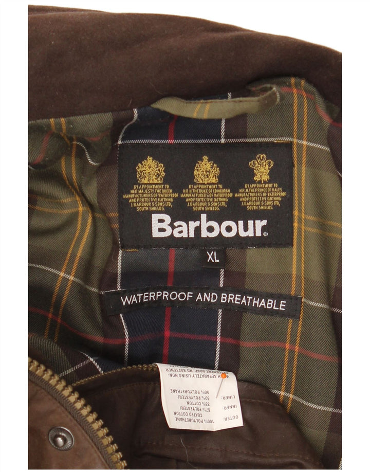 BARBOUR Chaqueta holgada de algodón encerado para hombre UK 42 XL Poliuretano marrón