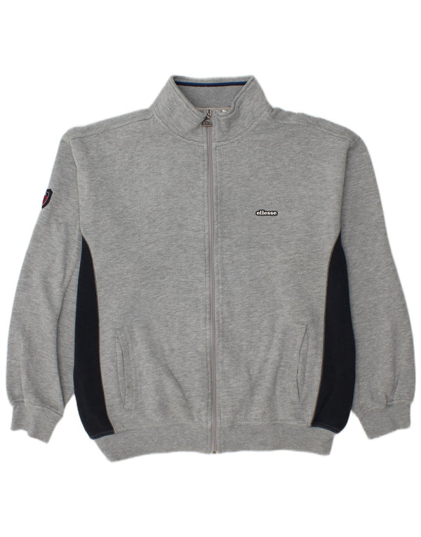 ELLESSE Chaqueta de chándal para hombre UK 42/44 Large Grey Colourblock