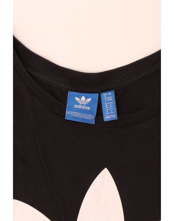 Adidas Mujer Gráfico Chaleco Top UK 8 Pequeño Negro