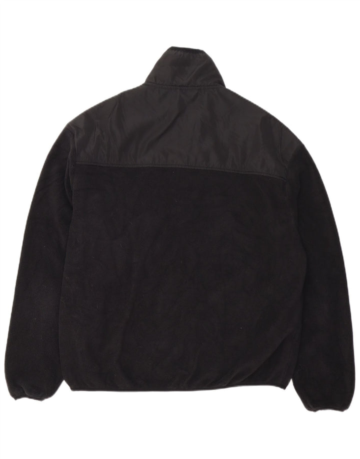 DKNY Chaqueta polar para hombre UK 38 Mediana Negro Poliéster