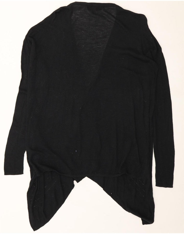 MOSSIMO Womens Oversized Longline Open Cardigan Sweater UK 14 Medium Black Vintage Mossimo and Second-Hand Mossimo from Messina Hembry 
