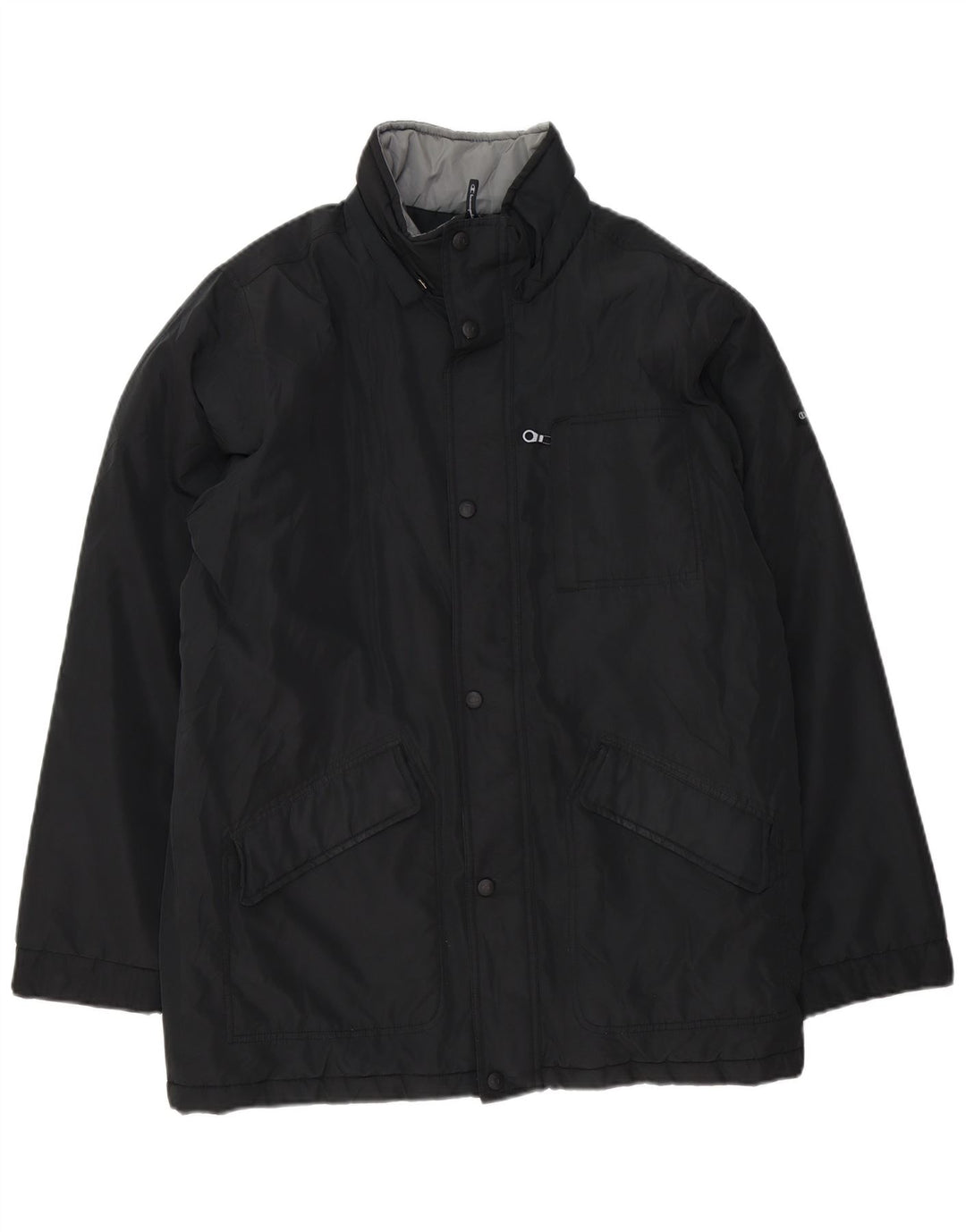 CHAMPION Chaqueta cortavientos holgada para hombre UK 36 Small Poliéster negro