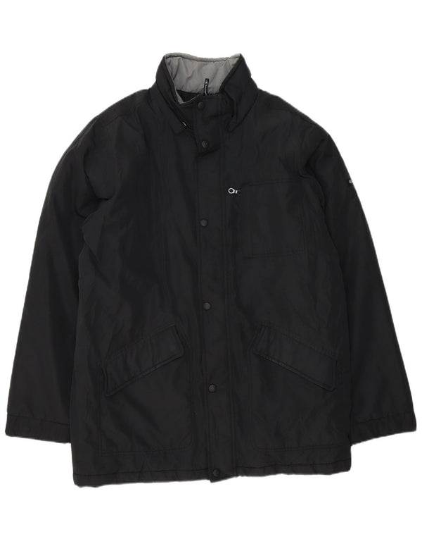 CHAMPION Chaqueta cortavientos holgada para hombre UK 36 Small Poliéster negro