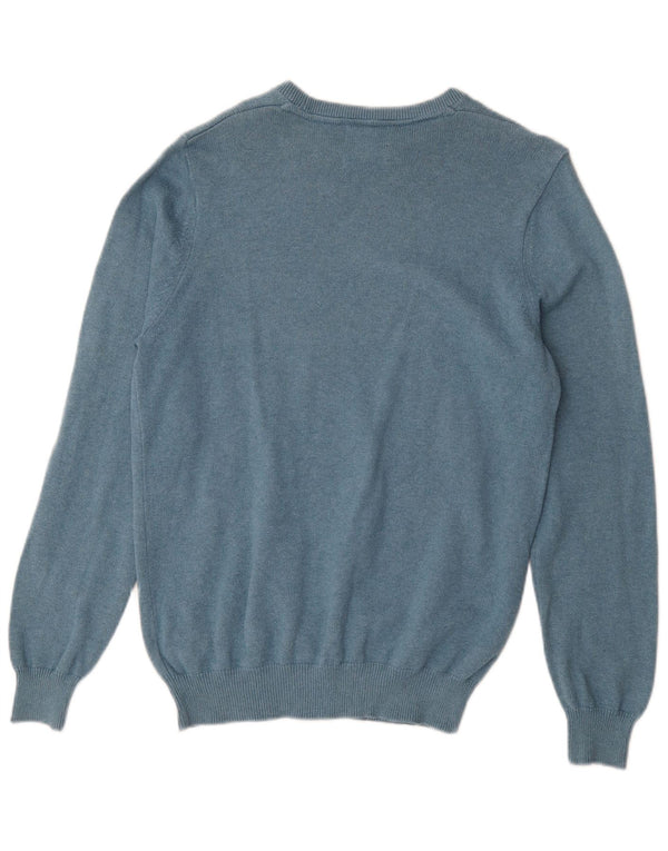 Marks & Spencer Jersey con cuello barco para hombre de algodón azul medio