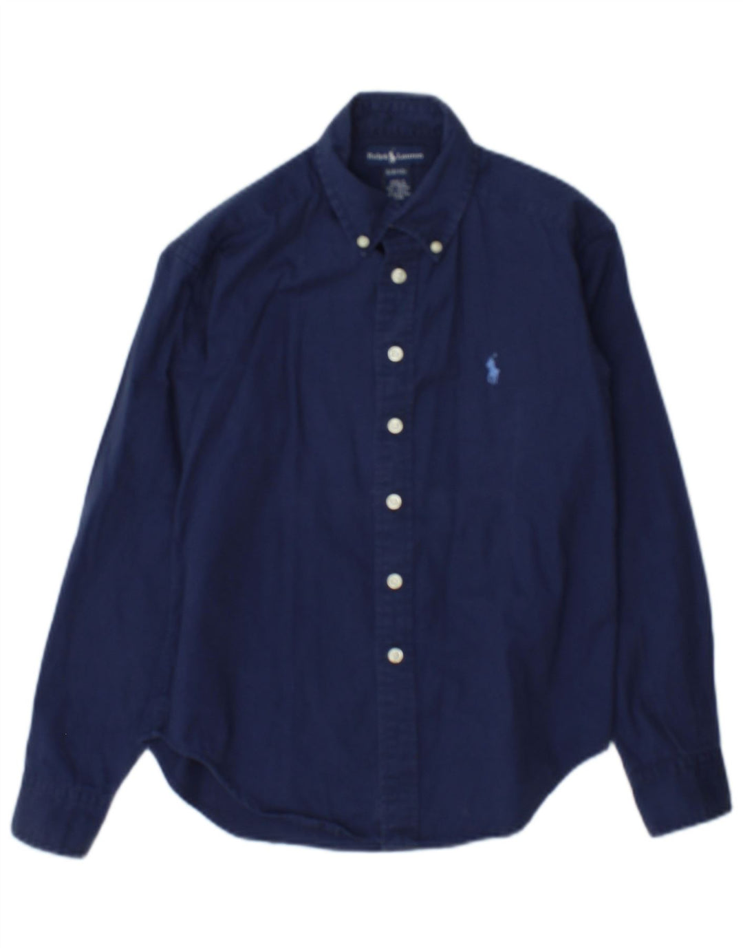 Ralph Lauren Camisa Niño 8-9 Años Pequeña Azul Marino Algodón