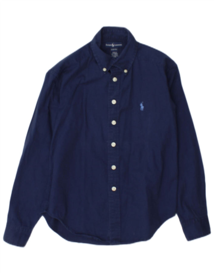 Ralph Lauren Camisa Niño 8-9 Años Pequeña Azul Marino Algodón
