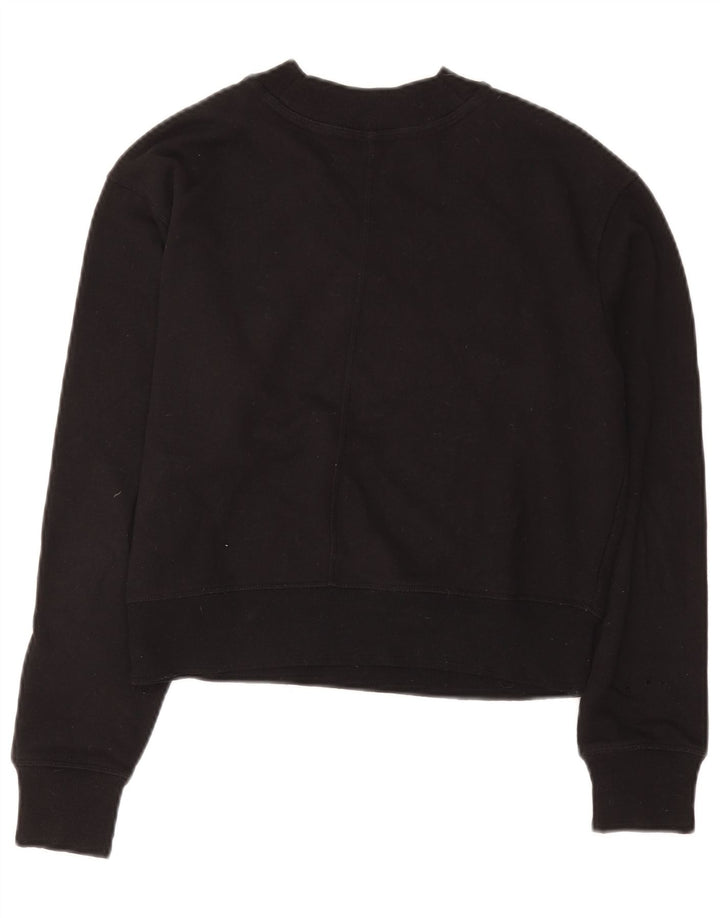 Calvin Klein - Sudadera con gráfico corto para mujer, talla 12, color negro