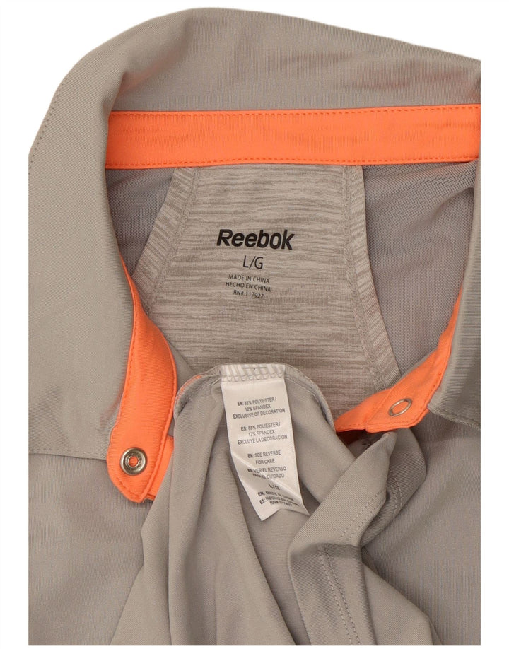 REEBOK Polo sin mangas para mujer UK 44 Grande Poliéster gris