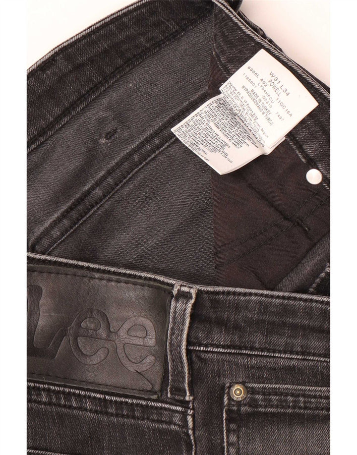 Vaqueros ajustados para hombre Lee W31 L34 Algodón negro