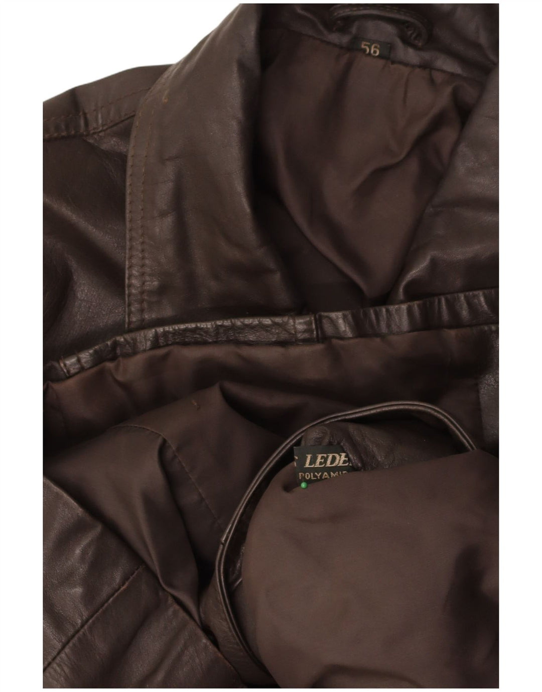 VINTAGE Mens Leather Jacket UK 38 Medium Brown Leather