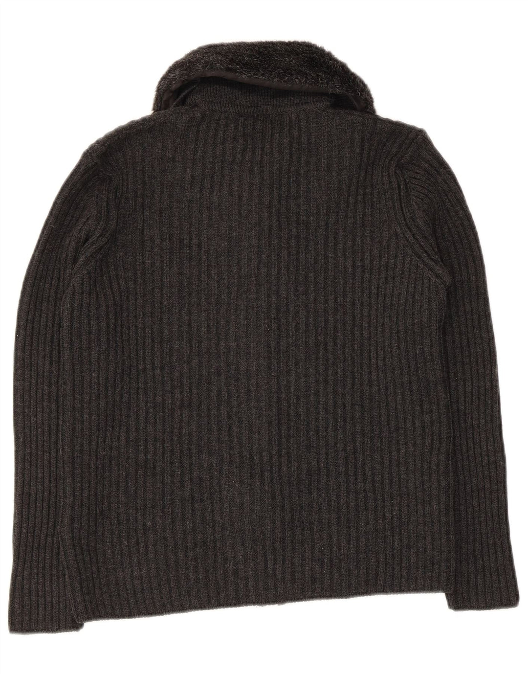 Marks & Spencer Suéter Cárdigan para Mujer Reino Unido 12 Acrílico Gris Medio