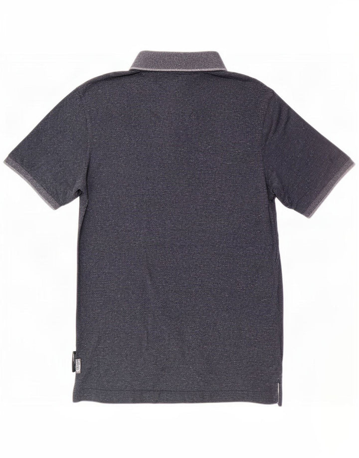 Superdry Polo para hombre de algodón moteado en azul marino grande
