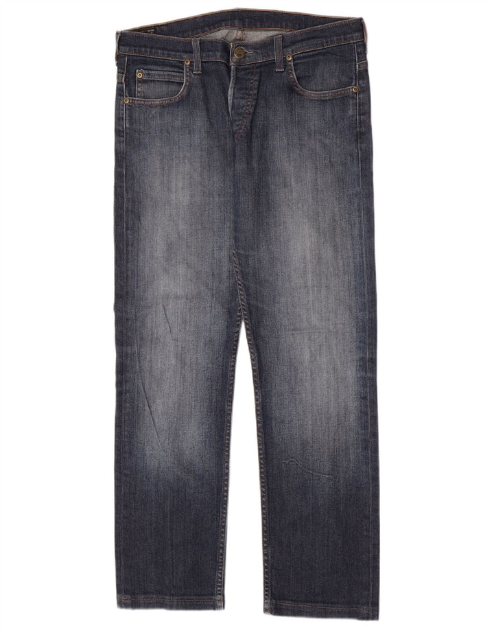 Lee Vaqueros Rectos Powell Para Hombre W33 L30 Algodón Azul