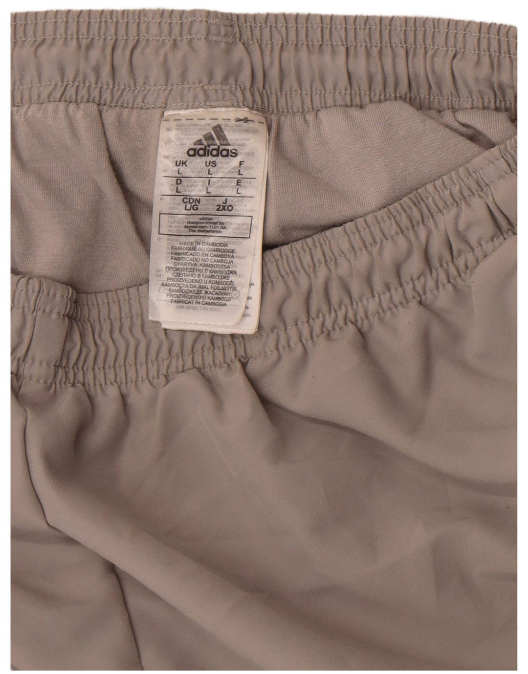 Adidas Hombre Pantalones De Chándal Joggers Grande Gris Poliéster