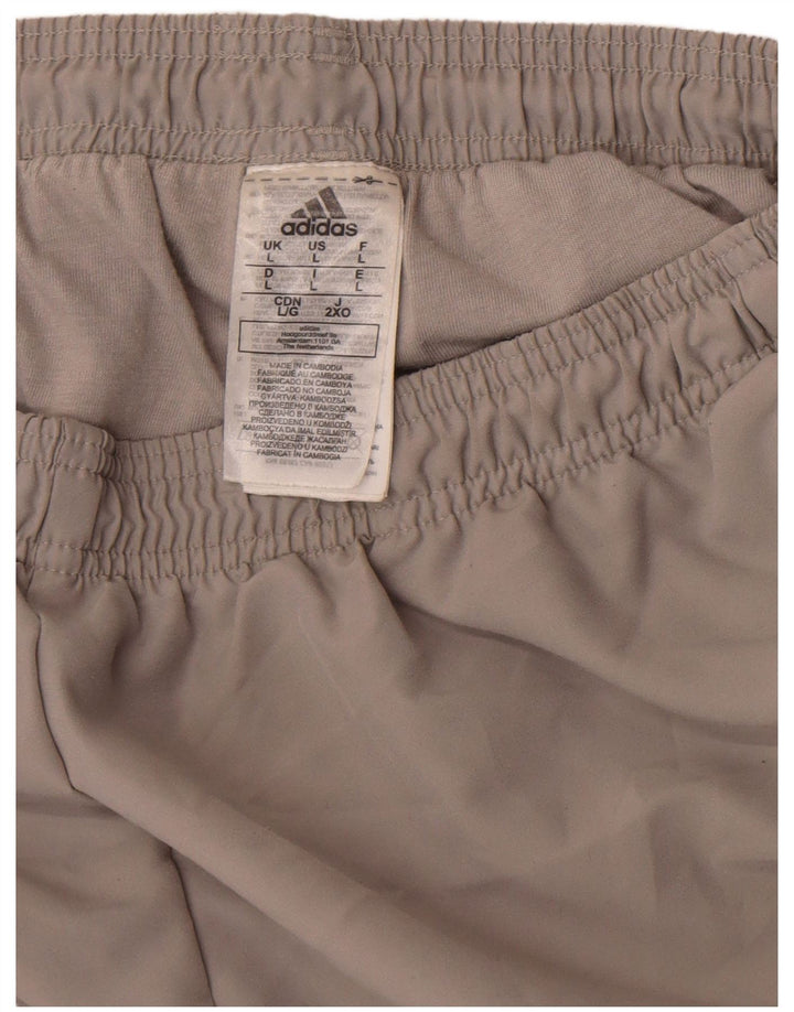 Adidas Hombre Pantalones De Chándal Joggers Grande Gris Poliéster