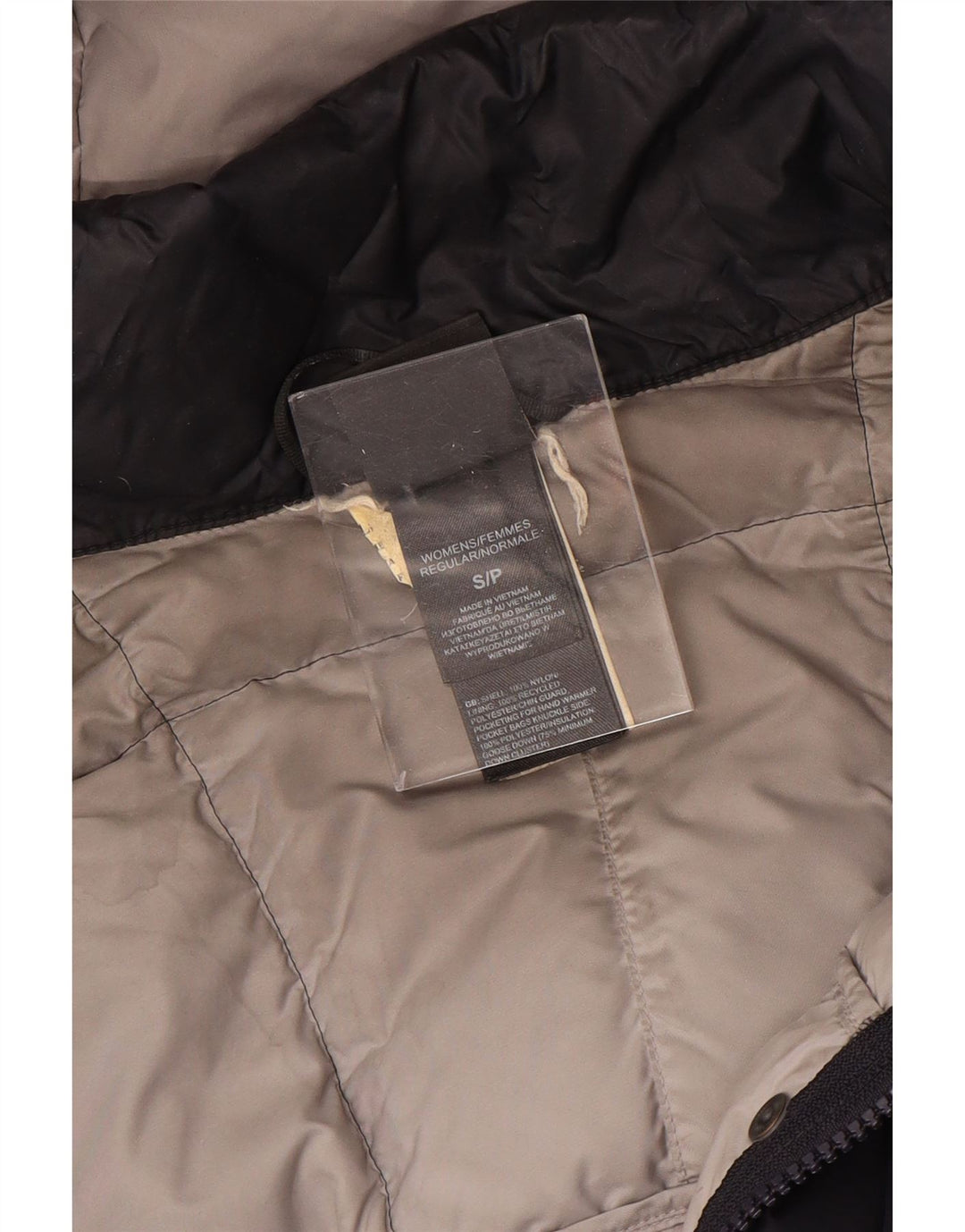 THE NORTH FACE Abrigo acolchado con capucha extragrande para mujer UK 10 Small Azul marino