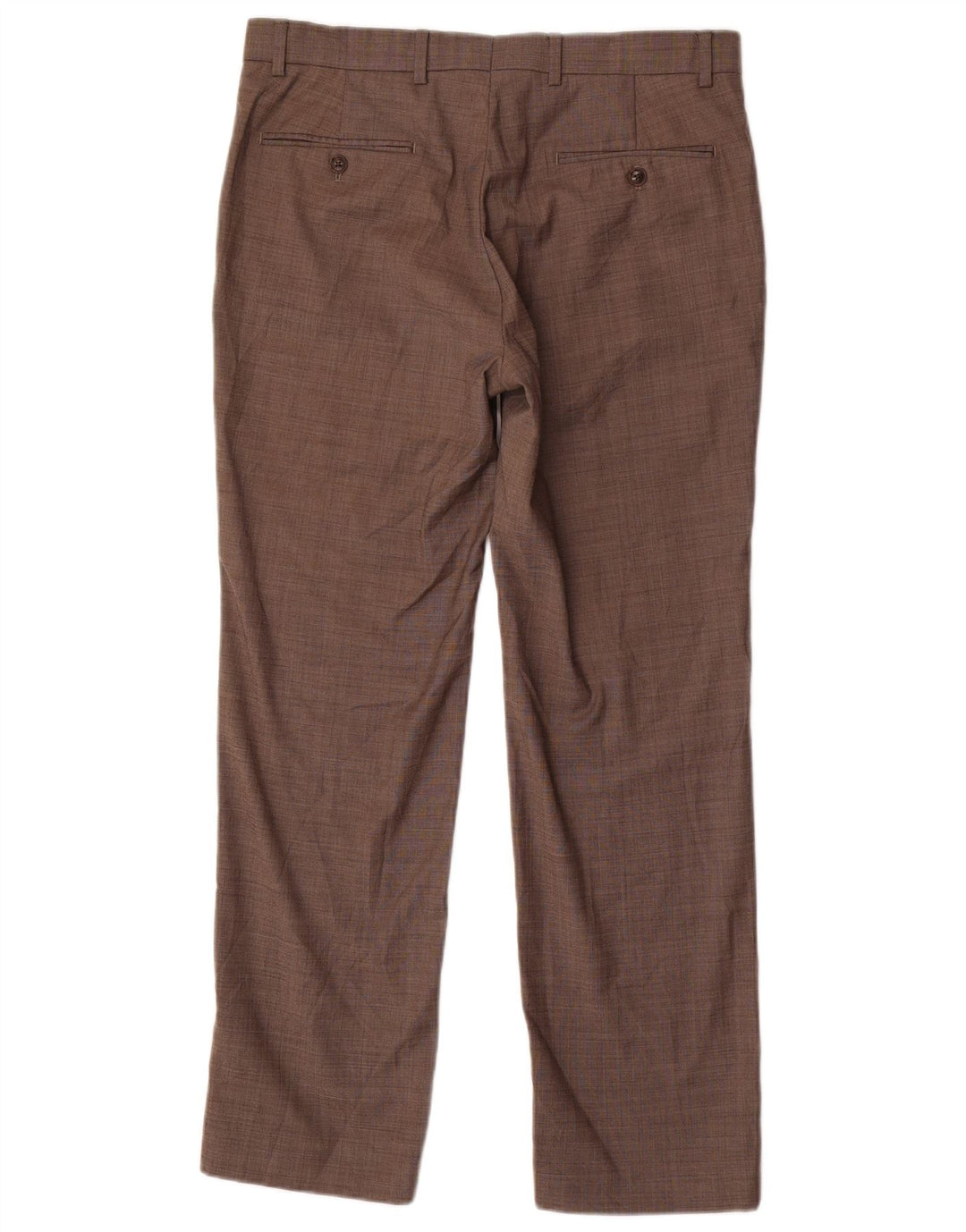 TOMMY HILFIGER Pantalón de traje recto para hombre W35 L30 Poliéster gris