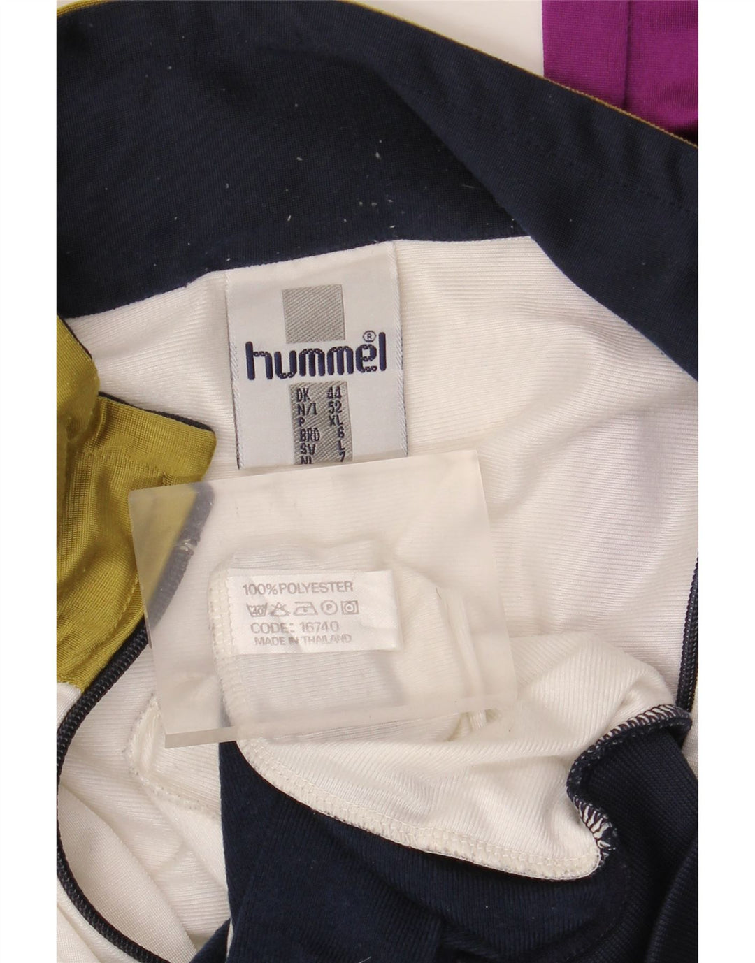 Hummel Hombre Chándal Top Jacket IT 52 Large Púrpura Colorblock Poliéster