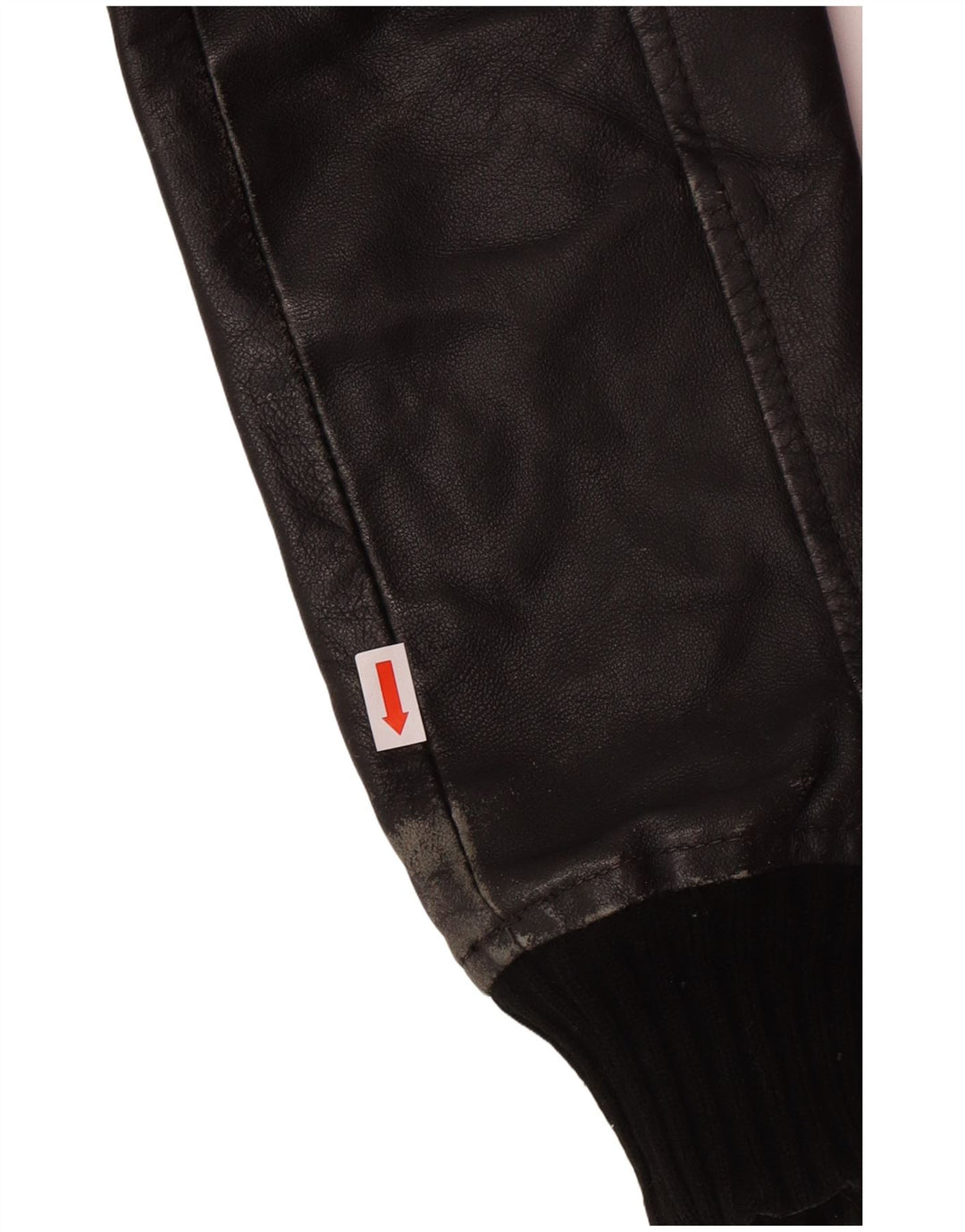 XDYE Chaqueta de cuero para mujer UK 10 Small Black Leather Biker