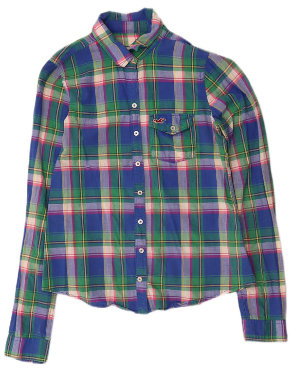 Camisa Hollister para mujer Reino Unido 42 Mediana Algodón a cuadros multicolor