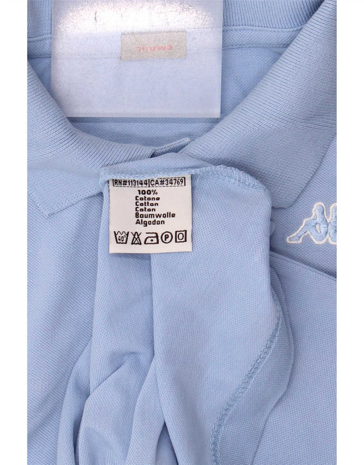Polo Kappa Hombre Small Azul Algodón