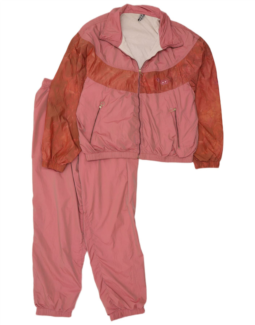 Dubin Chándal completo para mujer UK 44 Medio rosa Colorblock Poliamida Retro