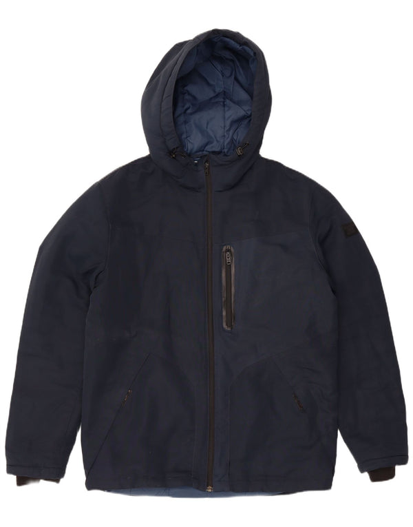 Jack & Jones Chaqueta acolchada con capucha para hombre UK 40 Large Azul marino Modern