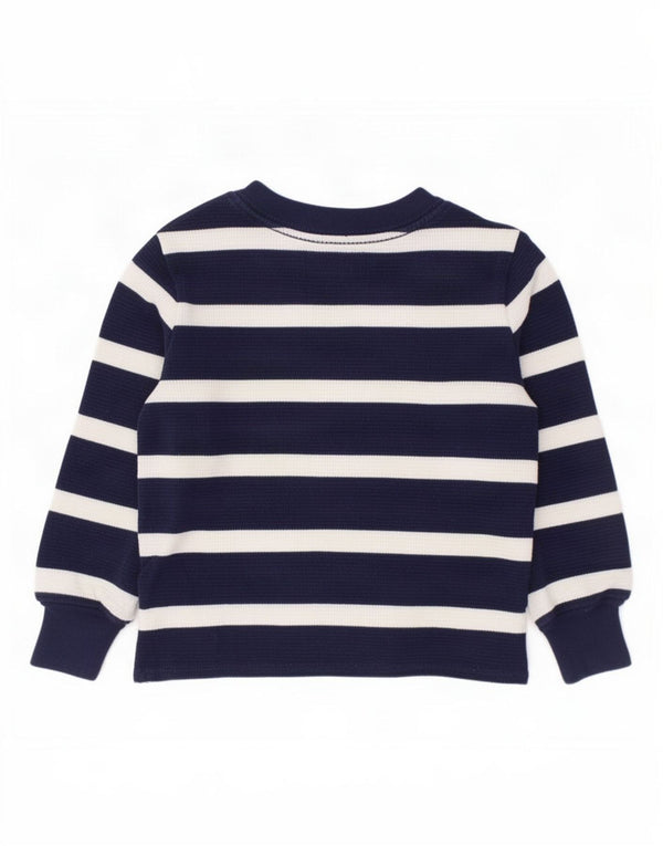 Polo Ralph Lauren Camiseta Regular para Niños Manga Larga 2-3 Años Azul Marino Rayas