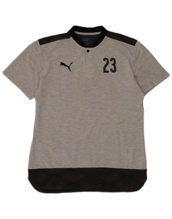 Puma Mens SSG Halvestorf/Herkendorf Graphic Camiseta Top Grande Gris Deportes