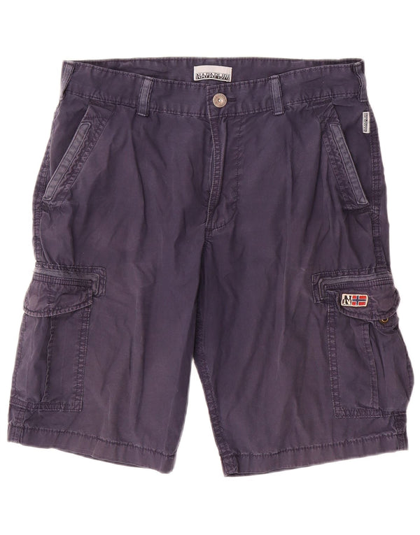 Napapijri Shorts Cargo Hombre W32 Medium Azul Marino Algodón