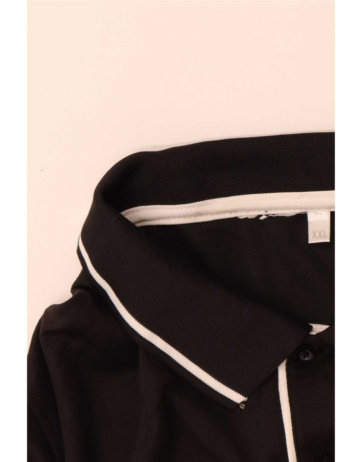 Polo Adidas Hombre 2XL Negro Colorblock
